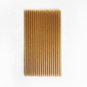 Pailles individuelles compostables et biodégradables en fibre de canne à sucre (6mm, 8mm, 10mm, 12mm) pour boissons froides - Product Image 4