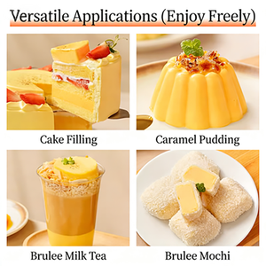 Mezcla a granel para Creme Brulee, mezcla en polvo para pudín de huevo suave, polvo instantáneo para postres sin horneado, para preparar fácilmente pudín <span class=keywords><strong>y</strong></span> crema pastelera caseros. - Product Image 6