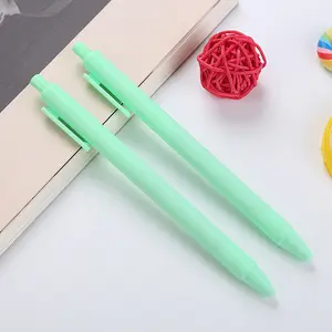 Retractable Ballpoint Pen With Logo Multicolor Macaron Promotion Plastic Morandi Gel Ink Pen Custom Logo For Gift