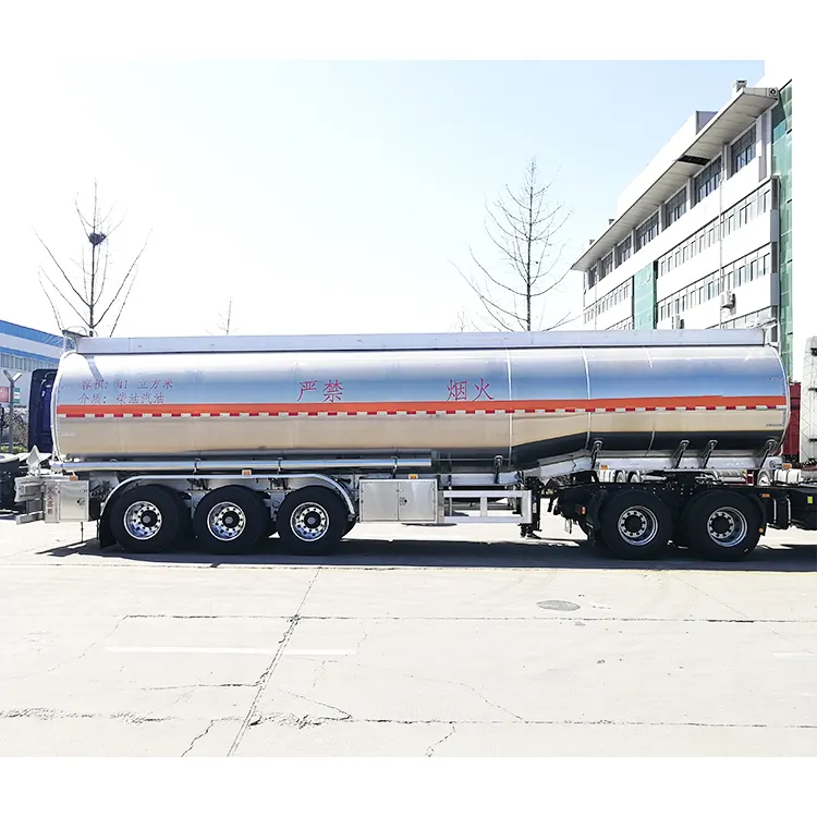 Preço de fábrica 42000 Litros de óleo diesel tri eixos semi-reboque de alumínio para tanque de combustível semi-reboque