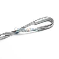 Accessoires de tension pour câble ADSS : Collier de tension préformé pour extrémité fixe