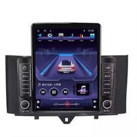 Reproductor de DVD para Auto Estilo Tesla 4+64G, Video para Auto para Benz Smart Fortwo 2011-2015, Radio para Auto con WIFI, Audio FM RDS, Carplay, BT Estéreo, 4G LTE