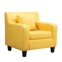 Kursi Sofa Desain Harga Pabrik untuk Hotel Restoran Kafe Kursi Sofa Tunggal Kain Nordik
