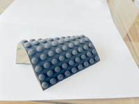 Hémisphère 10*3 8*2 noir auto-adhésif Silicone caoutchouc canapé dôme pare-chocs personnalisé processus de coupe Service