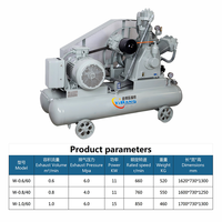 Compresores Industriales de Alta Presión YiBang de 15 kW, 20 hp, 72 m3/h, 60 bar, Motor de Pistón Lubricado, 380 V, 50 Hz, 3 Fases
