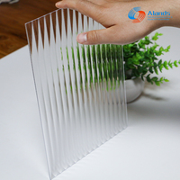 Lámina de PS Transparente Impermeable, Panel de Poliestireno Irrompible para Puerta de Ducha de Baño
