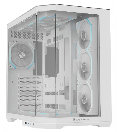 Jungle Leopard AS-01G Computer Case ATX Motherboards 7 PCIe Slots Dual 3.5/2.5inch Drive Bays 360Water Cooling Fan USB Front