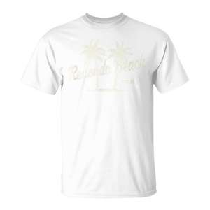Camiseta gráfica con estampado de palmeras vintage de Redondo Beach California - Product Image 1