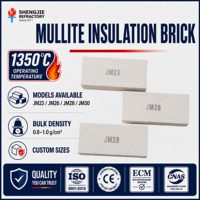 Brique réfractaire légère en mullite de qualité industrielle JM23/JM26/JM28/JM30, marque Shengjie, réfractaire moyenne 1600°C