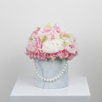 Centres de table intérieurs, Décoration d'intérieur, Arrangements floraux, Bouquets, Cadeaux, Fleurs éternelles préservées, Pivoines, Roses