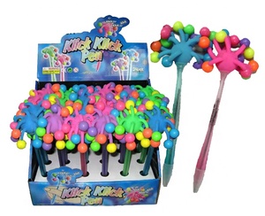 Plastic Advertising Pen with Click Clack Mechanism Light-Up Feature Logo Printing
