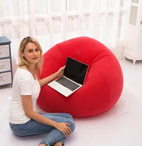 2023 nóng bán 110cm PVC + đổ xô Inflatable lười biếng sofa Lounger túi Đậu đơn Vòng sofa