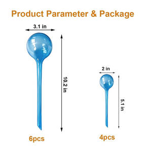 Globos de <span class=keywords><strong>autorriego</strong></span> <span class=keywords><strong>para</strong></span> plantas-10 bombillas de riego automático <span class=keywords><strong>para</strong></span> plantas en macetas de interior y exterior, cuidado de plantas de <span class=keywords><strong>vacaciones</strong></span> - Product Image 2