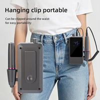 Ponceuse à ongles électrique professionnelle portable pour manucure et pédicure, avec embouts et stylo de gravure