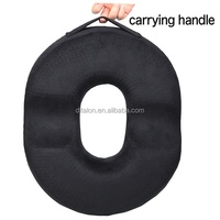 Coussin de refroidissement orthopédique personnalisé en mousse à mémoire de forme pour le soulagement du coccyx coussin en gel pour le bureau coussin de siège en forme de beignet de voiture