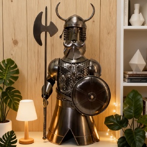 SYLVAN Knight - Botellero de Hierro Forjado Vintage, Soporte para Botellas de Vino de Metal, Escultura Artística Creativa, Soporte para Vino para Decoración del Hogar o <span class=keywords><strong>Bar</strong></span> - Product Image 2