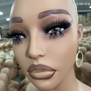 Buste de Mannequin Réaliste Noir Marron Tête de Mannequin Femme Présentoir Porte-Perruque Tête de Mannequin - Product Image 6