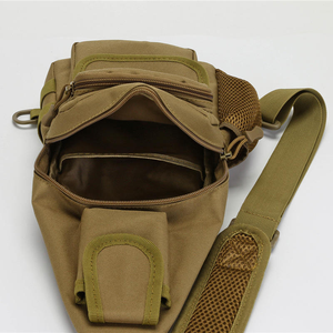 Sac de poitrine tactique à bandoulière unique, porte-bouteille d'eau décontracté, sac bandoulière en polyester tendance - Product Image 3