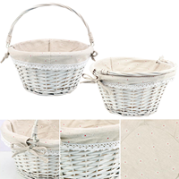 Paniers de rangement blancs pour cadeaux de mariage, paniers pour demoiselles d'honneur, emballages cadeaux pour la vente en gros