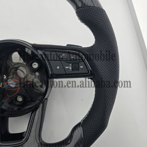 Volante Deportivo de Fibra de Carbono y Alcántara con LED para Audi A3 A4 A5 A6L A8 Q5 Q7 Q8 TT B9, Venta al Por Mayor - Product Image 4