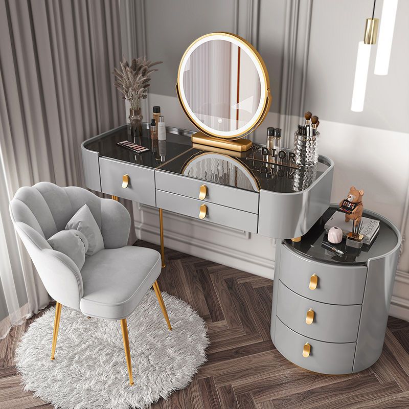 Verified Supplier Grey Dressing Table Modern Design With Triamine Veneer |  Alibaba.com