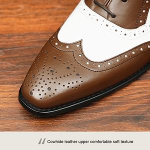 Chaussons de bureau formels en cuir de vachette, confortables et tendance, rehaussant la taille, à enfiler, pour le printemps et l'été, personnalisables OEM - Product Image 2