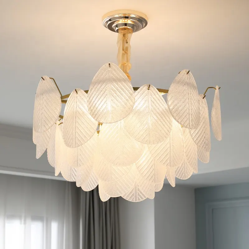 Plafonnier Led suspendu en cristal au design français, Vintage, doré, éclairage d'intérieur, luminaire décoratif de plafond, idéal pour un salon ou un hôtel