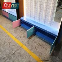 Fabrication de lunettes de soleil murales personnalisées tige en aluminium unique présentoir mural de lunettes verrouillable présentoirs à monture optique