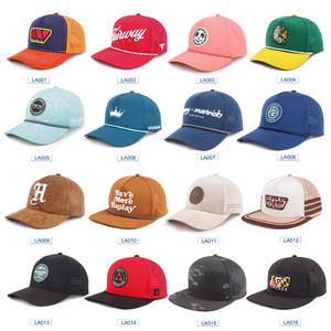 Custom <strong>Waterproof</strong> 5 Panel Embroidered logo Gorras Golf Hat High Quality Laser Cut Hole Perforated Baseball <strong>Cap</strong> - Product Image 4