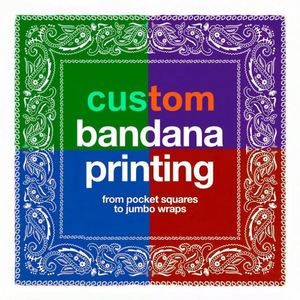 Bandana en coton écologique en gros, bandana pas cher pour les cheveux, le cou et les poignets - Product Image 1