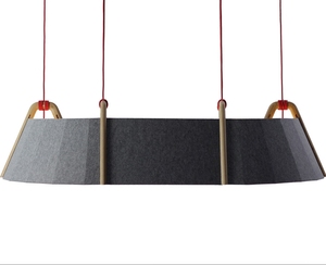 Forma di poligono feltro fonoassorbente LED pendente leggero tessuto <span class=keywords><strong>sospensione</strong></span> acustica <span class=keywords><strong>paralume</strong></span> <span class=keywords><strong>per</strong></span> decorazione di spazi di lavoro - Product Image 6