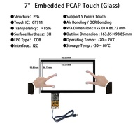 Panel LCD Innolux AUO 7'' 800*480 DJ070NA-03J Layar Industri Modul LCD 7 Inci