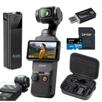 Caméra d'action miniature Osmo Pocket 3, prête pour le drone, stabilisée avec cardan, vidéo HDR, suivi IA, fibre de carbone, rotation 360°, télécommande sans fil