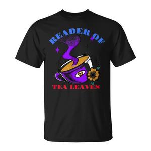 Camiseta Reader Of Tea Leaves con diseño de taza morada y flores - Product Image 1