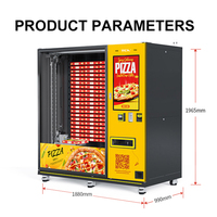 TCN Pizza Fast Food Chauffage automatique Distributeur automatique Carte de crédit Coin QR Code Token Paiement OEM/ODM