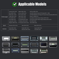 Autoradio Volkswagen 7 pouces 1024x600 pour les modèles 2007-2016, Android, CarPlay sans fil, écran tactile, navigation GPS