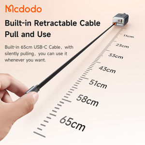 <span class=keywords><strong>Chargeur</strong></span> Mcdodo 428 FreeGo 40 Watts <span class=keywords><strong>avec</strong></span> affichage de puissance, câble Type-C rétractable, deux ports USB, PD3.0, charge rapide pour <span class=keywords><strong>Mac</strong></span> - Product Image 4