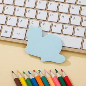 สติกเกอร์การ์ตูนรูปแมวน่ารักแบบใหม่ ติดเองได้ ดีไซน์สัตว์ สีเรืองแสง พร้อมสมุดโน้ต สามารถปรับแต่งโลโก้ได้ - Product Image 5