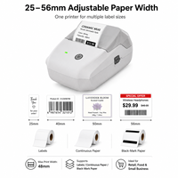 AIYIN Printer Label Termal Portabel 2-inci Baru untuk Barcode Ritel di Supermarket, Tersedia