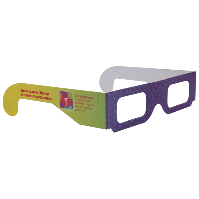 Factory Custom Logo Disposable Cardboard 3D Anaglyph Chromadepth Glasses for 3D Viewing Experience