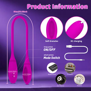 Vibrateur flexible à double tête en forme de serpent, en silicone souple, stimulateur du point G et du clitoris, puissant moteur double, jouet sexuel <span class=keywords><strong>pour</strong></span> adultes <span class=keywords><strong>pour</strong></span> femmes et couples - Product Image 4
