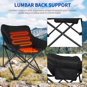 <span class=keywords><strong>Dr</strong></span>.Warm New Lightweight Klappbarer beheizter Campings tuhl 5V Outdoor Fishing Garden Chairs - Product Image 3