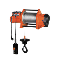 Treuil électrique portable INTL TB-1, câble en acier, alliage d'aluminium, capacité de levage 200kg-500kg, 12m