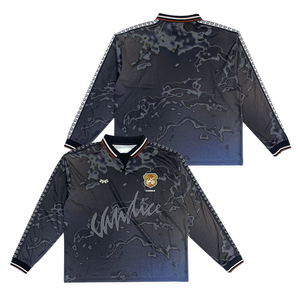 Reteo เสื้อฟุตบอลแขนยาวเสื้อปักลายเสื้อฟุตบอลทรงหลวมไซส์ใหญ่ - Product Image 3