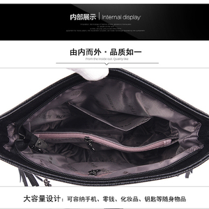 Wholesale Fashion Soft PU Leather <b>Tote</b> Bags Vintage Casual Ladies Handbag Shoulder Diagonal PU Leather Women's Bag - Product Image 6