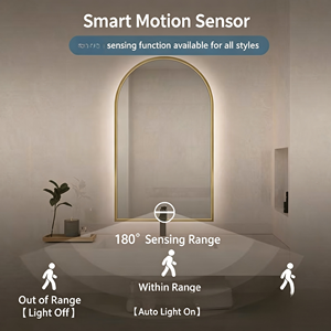 Miroir <span class=keywords><strong>de</strong></span> <span class=keywords><strong>salle</strong></span> <span class=keywords><strong>de</strong></span> <span class=keywords><strong>bain</strong></span> LED rétroéclairé à commande tactile avec anti-buée, vente en gros directe usine pour l'hôtellerie (approvisionnement en gros) - Product Image 6