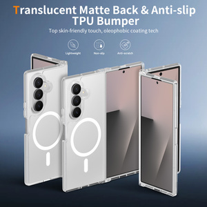 Funda Magnética para Teléfono Samsung Z Fold 8 Ultra, Blanca Translúcida, Tacto Sedoso, Antigolpes, Plegable, Venta al por Mayor - Product Image 5