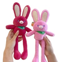 Peluche douce à longues jambes, lapin lesté en peluche, porte-clés personnalisé, décoration d'Halloween, 11-30cm