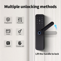 Sistem Kunci Pintar Tanpa Kunci dengan Kartu Memori & Penyimpanan Cloud Integrasi Aplikasi Tuya Fitur Penguncian Otomatis untuk Keamanan Rumah Modern