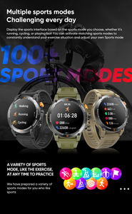 Reloj inteligente deportivo OEM de gran oferta, pantalla de 1,52 ", linterna, brújula, música, frecuencia cardíaca, presión arterial, respuesta a llamadas, IP68, resistente al agua J300 - Product Image 6